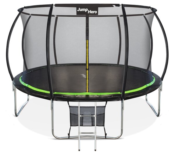 Vrhunski vrtni trampolin s unutarnjom mrežom 366 cm Jump Hero 12FT