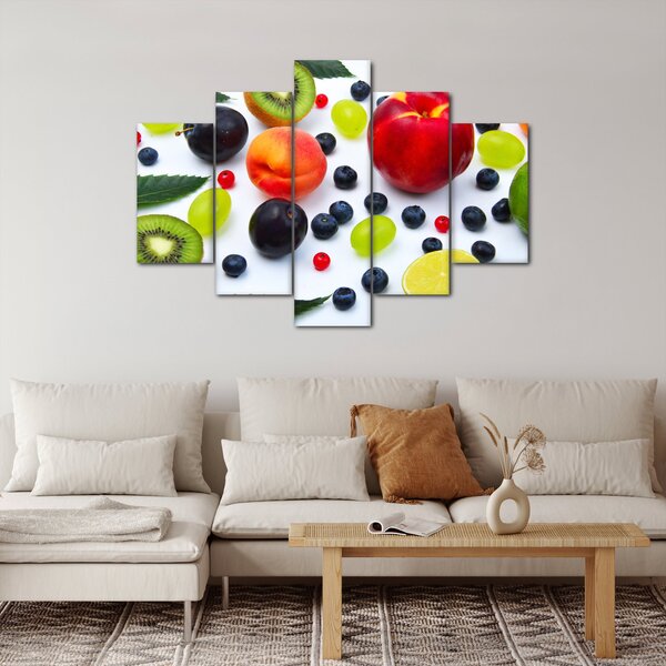 Slika voća s kapima vode (150x105 cm)
