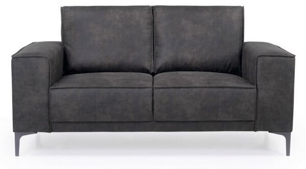 Antracit siva sofa od imitacije kože Scandic Copenhagen, 164 cm