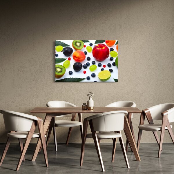 Slika voća s kapima vode (90x60 cm)