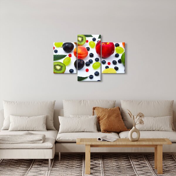 Slika voća s kapima vode (90x60 cm)