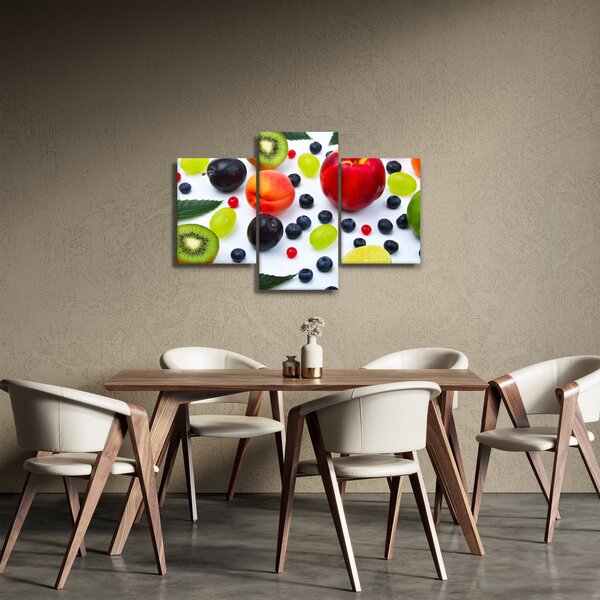 Slika voća s kapima vode (90x60 cm)