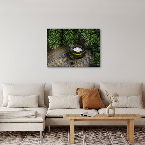 Slika - božićna svijeća (70x50 cm)