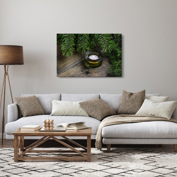 Slika - božićna svijeća (90x60 cm)