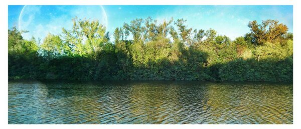 Slika - jezero (120x50 cm)