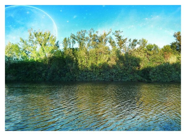 Slika - jezero (70x50 cm)