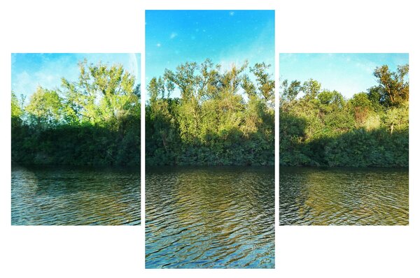 Slika - jezero (90x60 cm)