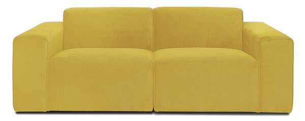 Žuta baršunasta modularna sofa Scandic Sting
