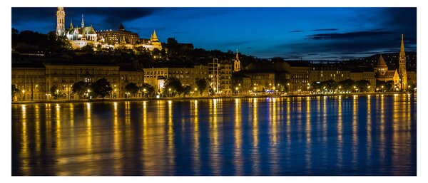 Slika noćnog grada (120x50 cm)