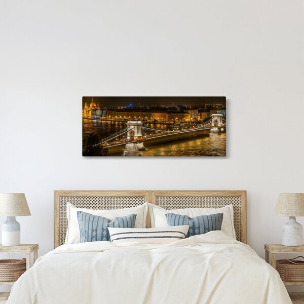 Slika noćnog grada (120x50 cm)