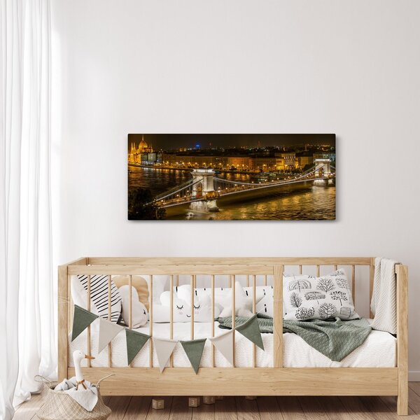 Slika noćnog grada (120x50 cm)
