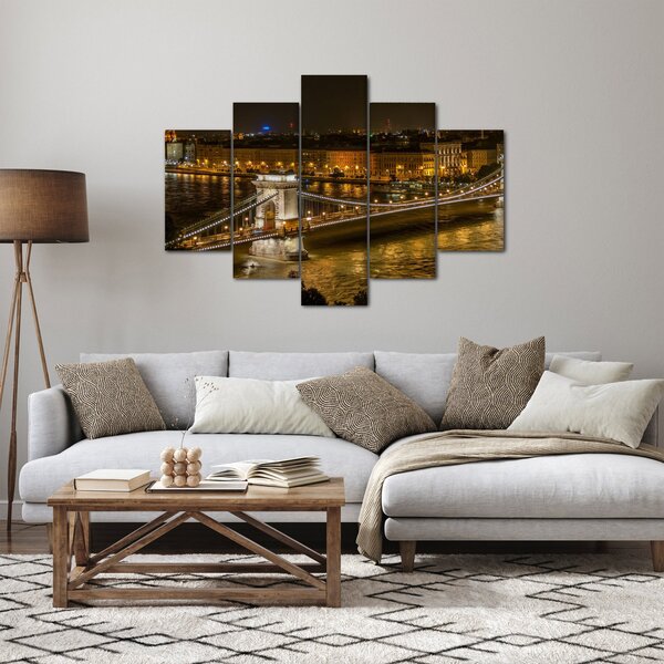 Slika noćnog grada (150x105 cm)