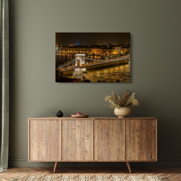 Slika noćnog grada (90x60 cm)