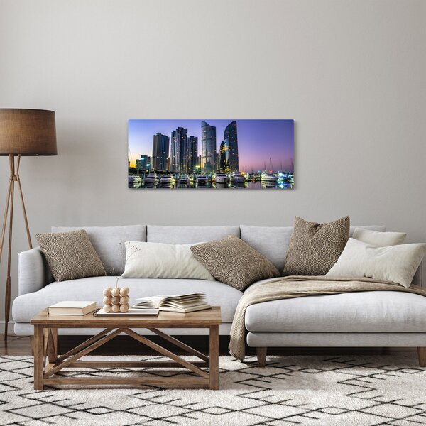 Slika jahti i nebodera (120x50 cm)