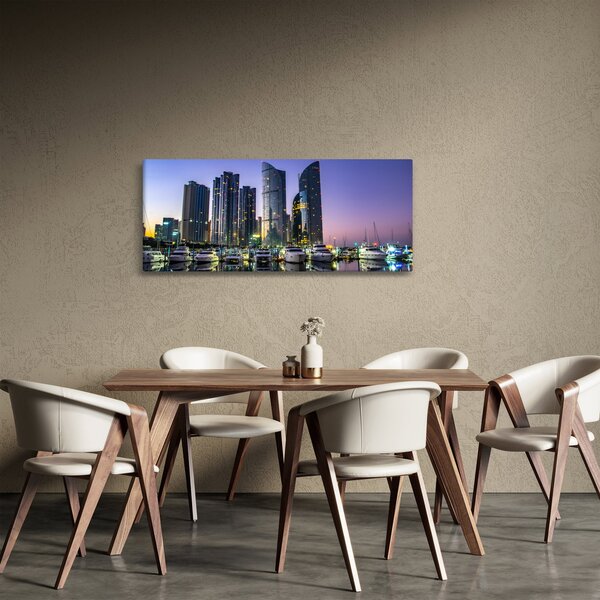 Slika jahti i nebodera (120x50 cm)
