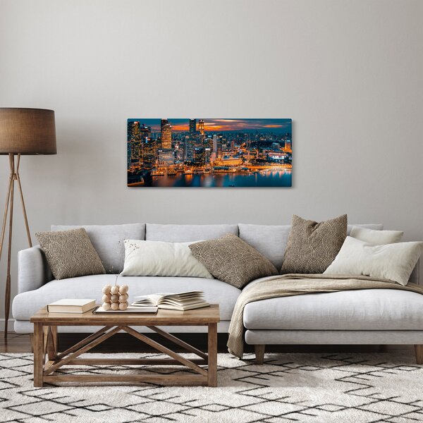 Slika noćnog grada (120x50 cm)