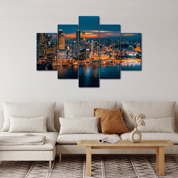 Slika noćnog grada (150x105 cm)