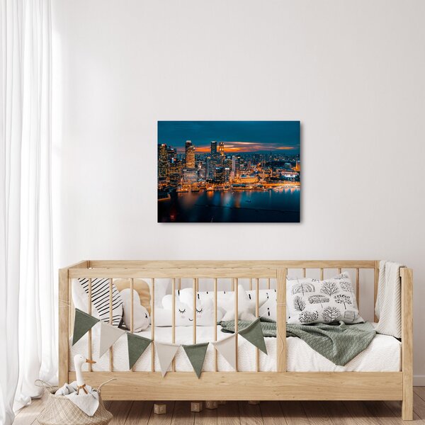 Slika noćnog grada (70x50 cm)