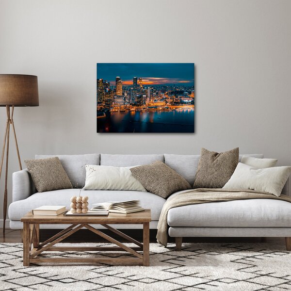 Slika noćnog grada (70x50 cm)