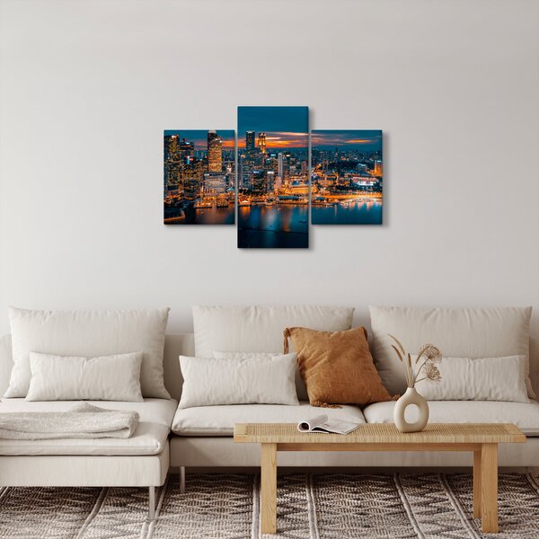 Slika noćnog grada (90x60 cm)