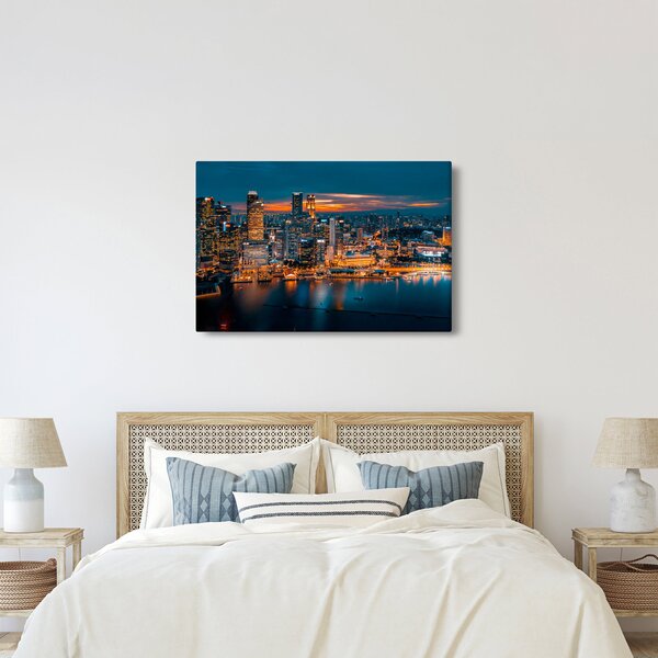 Slika noćnog grada (90x60 cm)