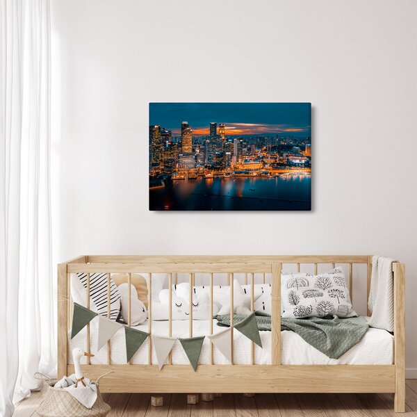 Slika noćnog grada (90x60 cm)