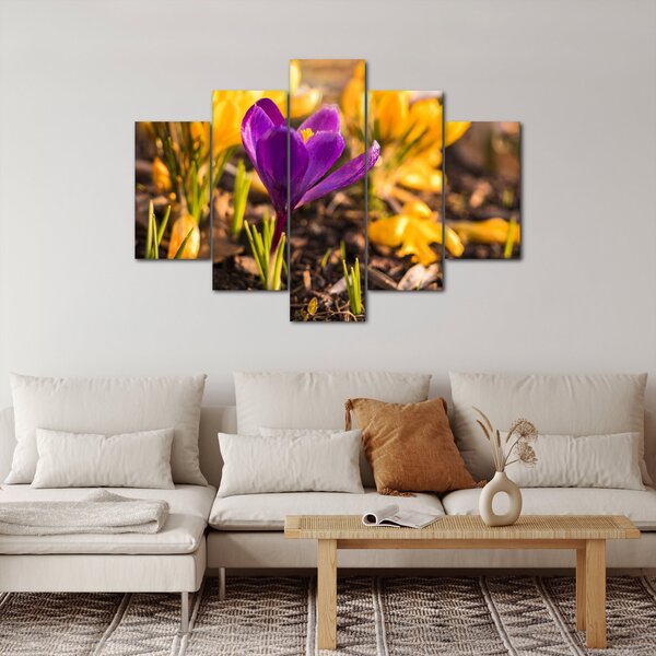 Slika ljubičastog cvijeta (150x105 cm)
