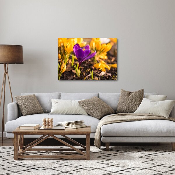 Slika ljubičastog cvijeta (70x50 cm)