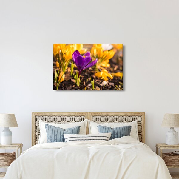 Slika ljubičastog cvijeta (90x60 cm)