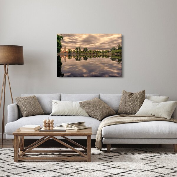Slika jezera i drveća (90x60 cm)