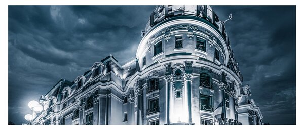 Slika arhitekture u tami (120x50 cm)