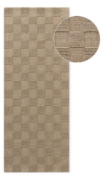 Smeđa ručno rađena vunena staza 80x200 cm Scala – Villeroy&Boch