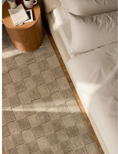 Smeđa ručno rađena vunena staza 80x200 cm Scala – Villeroy&Boch