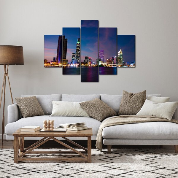 Slika noćnog grada (150x105 cm)