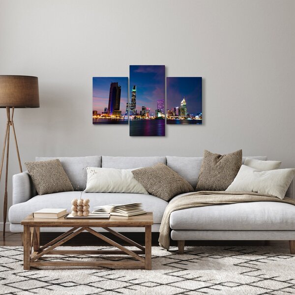 Slika noćnog grada (90x60 cm)