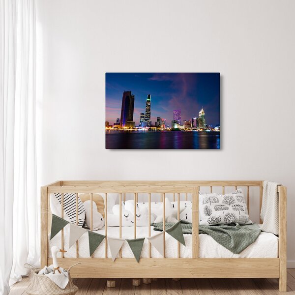 Slika noćnog grada (90x60 cm)