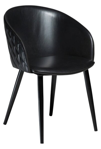 Crna kožna stolica DAN-FORM Denmark Dual