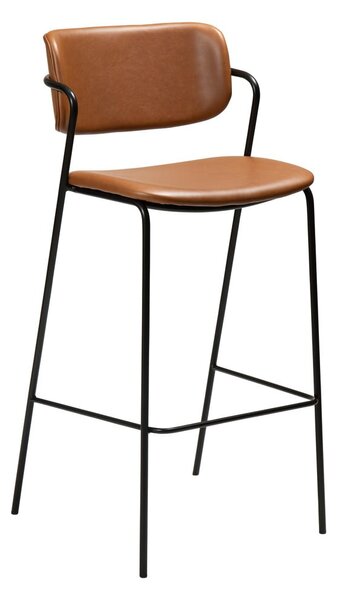 Barska stolica od imitacije kože smeđe boje DAN-FORM Denmark Zed, visina 107 cm