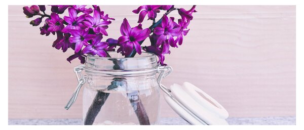 Slika ljubičastog cvijeća (120x50 cm)