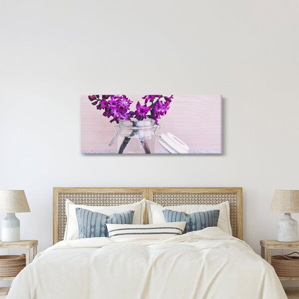 Slika ljubičastog cvijeća (120x50 cm)