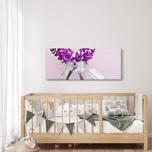 Slika ljubičastog cvijeća (120x50 cm)
