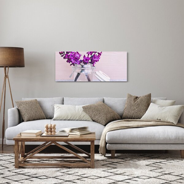 Slika ljubičastog cvijeća (120x50 cm)