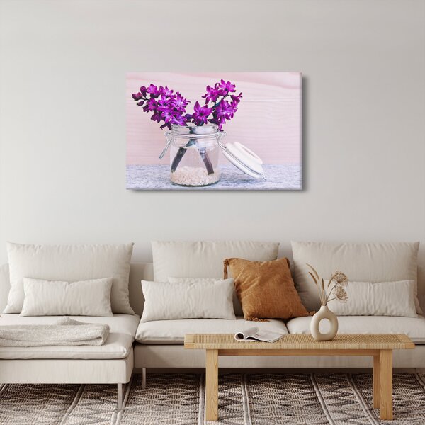 Slika ljubičastog cvijeća (90x60 cm)
