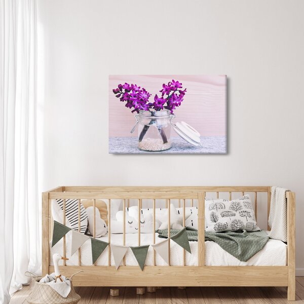 Slika ljubičastog cvijeća (90x60 cm)