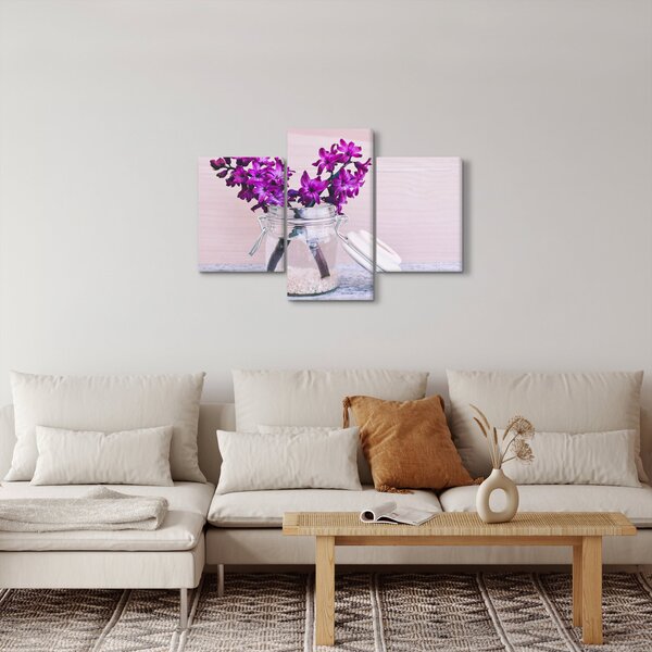 Slika ljubičastog cvijeća (90x60 cm)