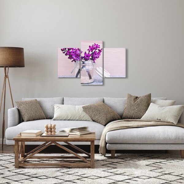 Slika ljubičastog cvijeća (90x60 cm)