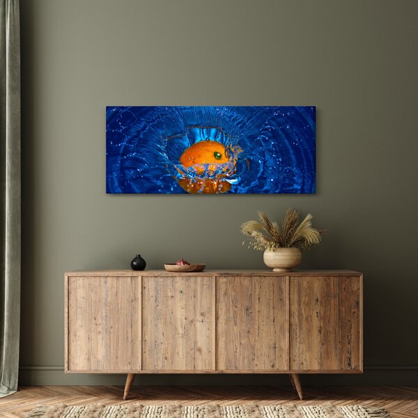 Slika - narančasta u vodi (120x50 cm)
