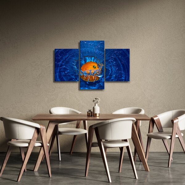 Slika - narančasta u vodi (90x60 cm)