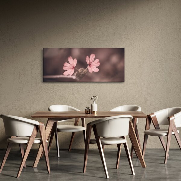 Slika ružičastog cvijeta (120x50 cm)