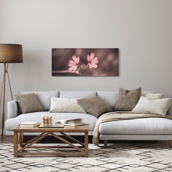 Slika ružičastog cvijeta (120x50 cm)